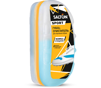 Губка-очиститель Salton Sport для спортивной обуви из всех видов кож и текстиля бецветная 75 мл