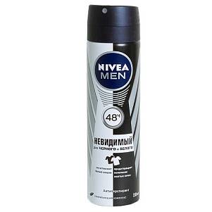 Дезодорант Nivea Men Черное и Белое невидимый мужской спрей 150мл (Нивея)