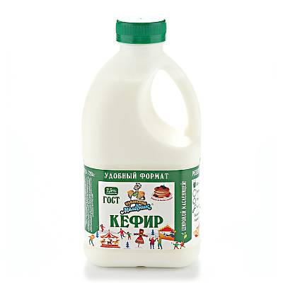 Кефир Кубанский молочник 2,5% канистра 720гр БЕЗ ЗМЖ