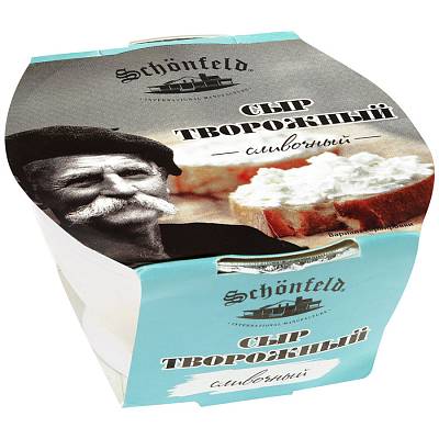 Сыр творожный Schonfeld сливочный  65% 140гр