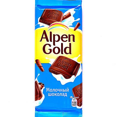 Шоколад Альпен Гольд молочный 80гр