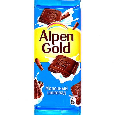 Шоколад Альпен Гольд молочный 80гр