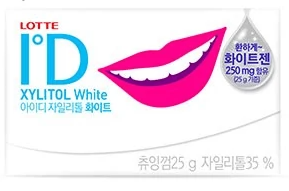 Жевательная резинка Lotte ID White 25гр