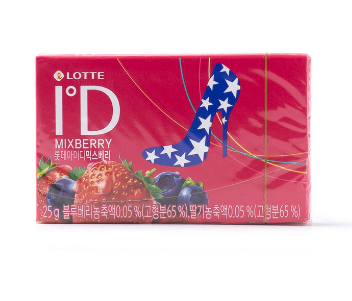 Жевательная резинка Lotte ID Mix Berry якодный микс 25гр