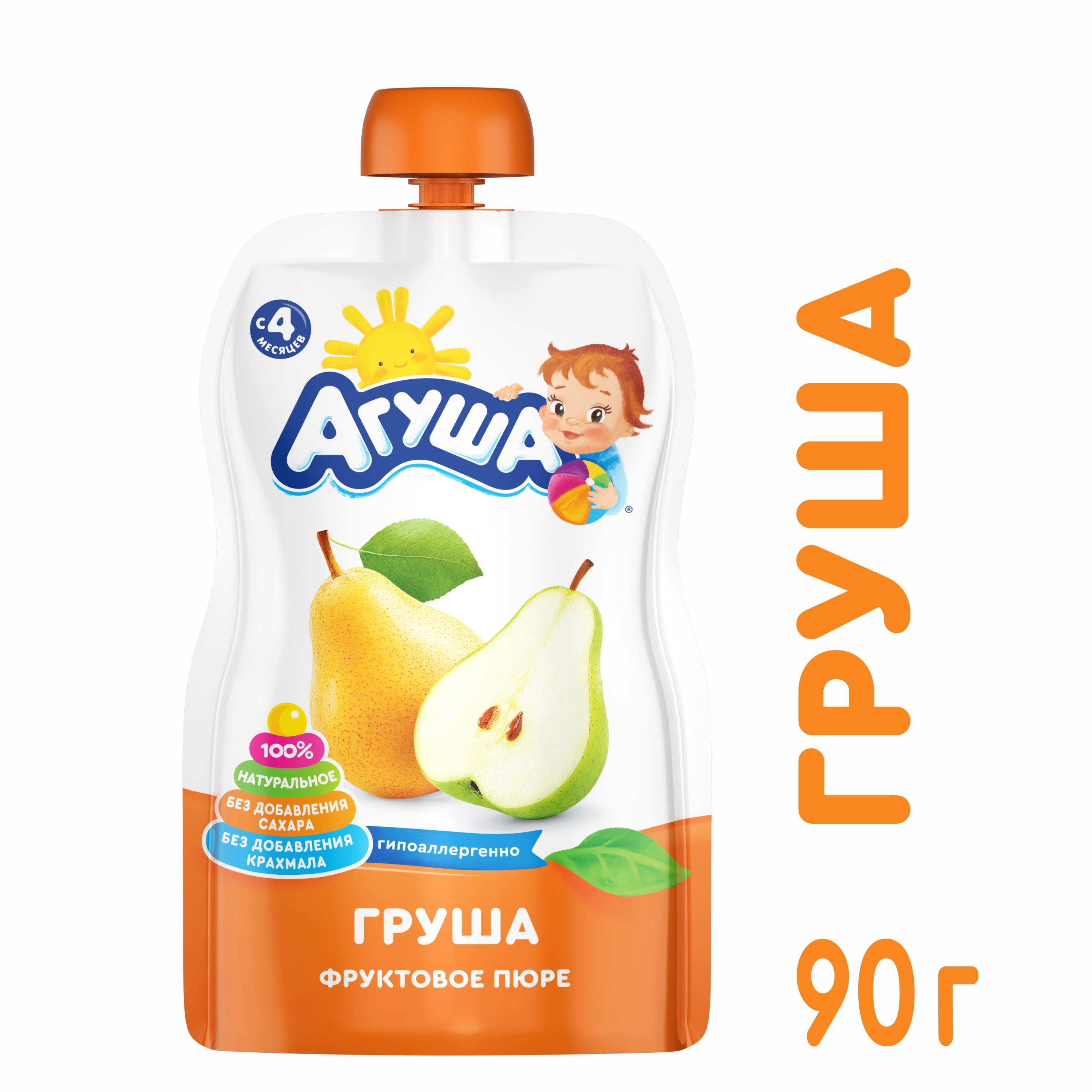 Пюре Агуша Груша с 4 мес. 90г