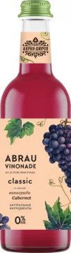 Напиток "Абрау-Дюрсо" Винонад безалкогольный сильногазированный со вкусом Каберне ст/б 0,375л