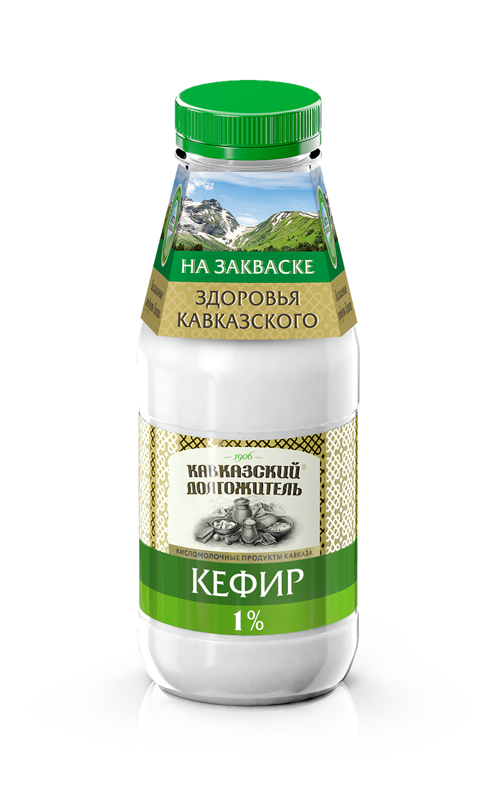 Купить Кефир Кавказский долгожитель 1% пэт бут 0,4л в Сочи с доставкой от  интернет-магазина Золотая Нива