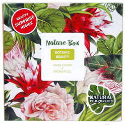 Подарочный набор NATURE BOX Botanic Beauty (Крем-протектор д/рук 75гр+ Гель д/душа 285мл)/ Беларусь