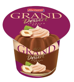 Десерт Гранд Пудинг молочный Двойной орех 4,9% 200гр БЕЗ ЗМЖ