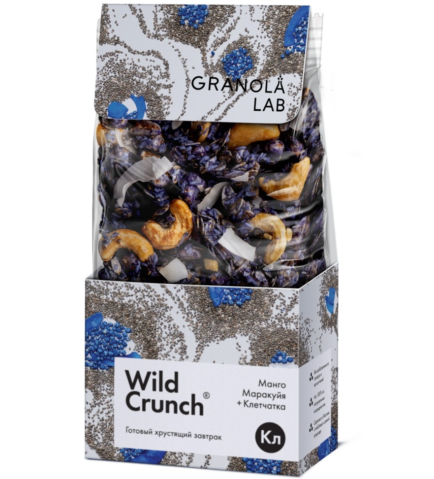 Купить Гранола Wild Crunch со вкусом Манго,маракуя + клетчатка 260г в Сочи  с доставкой от интернет-магазина Золотая Нива