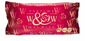 Влажные салфетки W&W RED ESSENCE парфюмированные 20шт