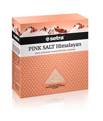 Соль Setra розовая гималайская мелкая 500г