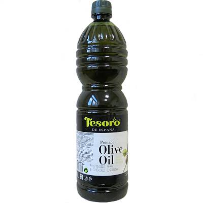 Масло Tesoro оливковое рафинированное с добавлением нерафинированного ПЭТ 1л