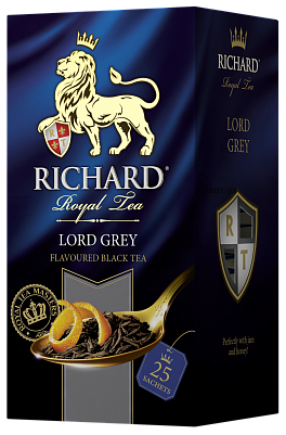 Чай RICHARD LORD GREY Черный с бергамотом и ароматом лимона 25пак. (Ричард)