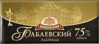 Шоколад Бабаевский Элитный 75% какао 75гр