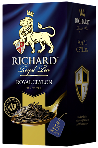 Чай RICHARD ROYAL CEYLON Черный цейлонский байховый 25пак (Ричард)