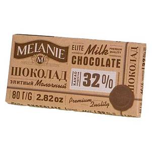 Шоколад Melanie молочный-элитный 32% пенал 80гр
