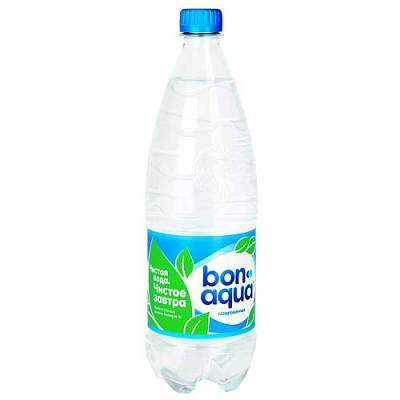 Вода Bon Aqua питьевая газ 1л (Бон аква)