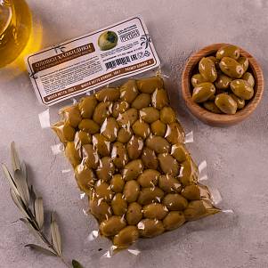 Оливки "Свой Фермер" Халкидики с косточкой в оливковом масле в/у 200гр