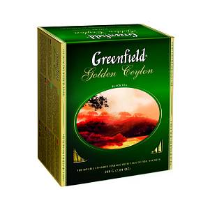 Чай Greenfield Golden Ceylon Черный 100пакх2г (Гринфилд)