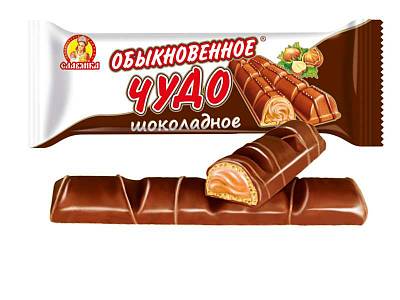 Батончик Обыкновенное чудо шоколадное 55грх24 /Славянка