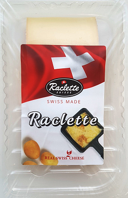 Нарезка Сыр Раклет Свисс (Raclette)ТМ Real Swiss Cheese 48% п/тв 125гр Без ЗМЖ