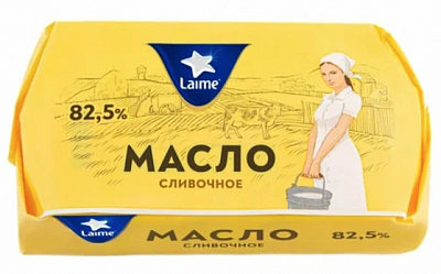 Масло сливочное Лайме 82,5% 180гр