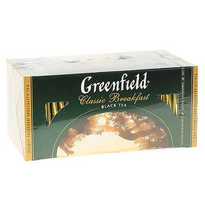Чай Greenfield Classic Breakfast Черный 25 пак х2г (Гринфилд)