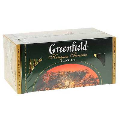 Чай Greenfield Kenyan Sunrise Черный 25 пак х 2 г (Гринфилд)