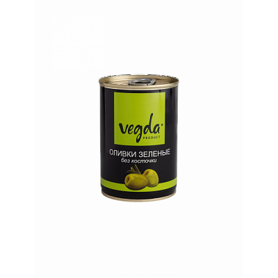 Оливки "Vegda" зеленые б/к , ж/б 300 мл