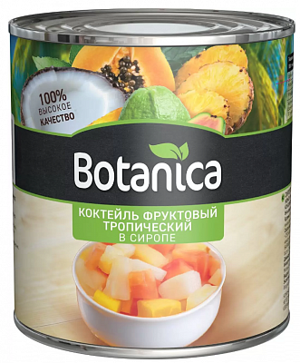 Коктель Botanica тропический фруктовый в сиропе ж/б 425мл