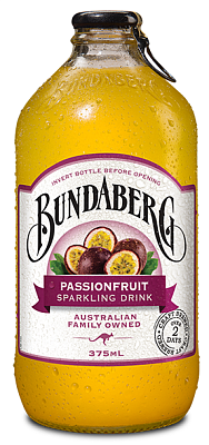 Лимонад Bundaberg Passionfruit маракуйя  ст/б, 375 мл