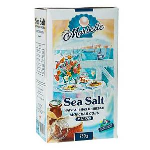 Соль Marbelle морская мелкая №0 картон 750г