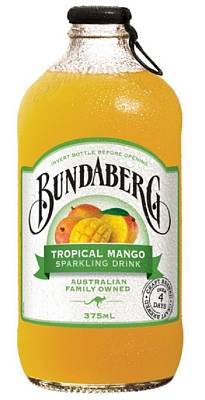 Лимонад Bundaberg Tropical Mango тропический манго ст/б, 375 мл