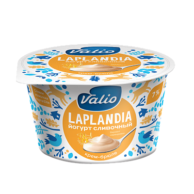 Йогурт Виола Laplandia сливочный со вкусом крем-брюле 7% 180гр БЕЗ ЗМЖ