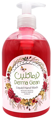 Мыло жидкое для рук "Derma Clean" с маслом инка инчи, экстрактом жожоба и камели 500мл