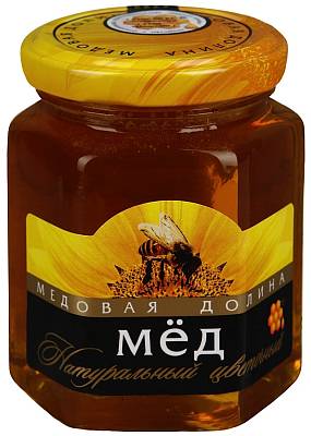 Мёд Медовая Долина цветочный с/б 250г