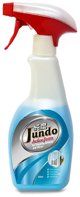 Средство Jundo Active foam концентрированое для мытья стекол, пластика, зеркал с ароматом фруктов 500млх12