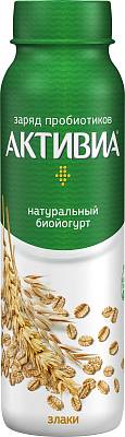 Активиа питьевая злаки 1,6% бутылка 260гр БЕЗ ЗМЖ