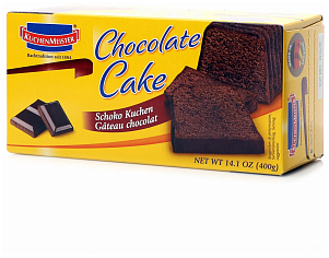 Кекс Kuchenmeister  шоколадный с кусочками шоколада картон 400гр
