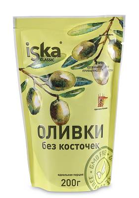 Оливки ISKA б/к дойпак 200мл