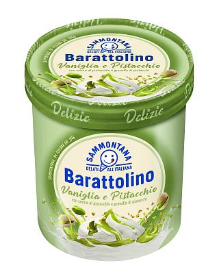 Десерт замороженный Sammontana Итальянское мороженое Фисташко Ванила Бараттолино 500гр