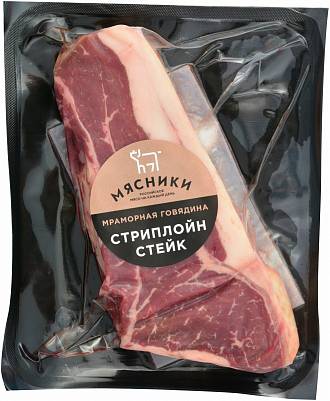 Стейк Мясники Стриплоин б/к СКИН охл. 0,25кг