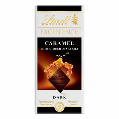 Шоколад Lindt Excellence Dark темный с морской солью и карамелью 100гр