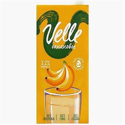 Напиток Velle на растительной основе Овсяное банановое специальное Бариста 1л