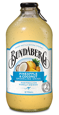 Лимонад Bundaberg pineapple&coconut кокос и анананс  ст/б 375мл