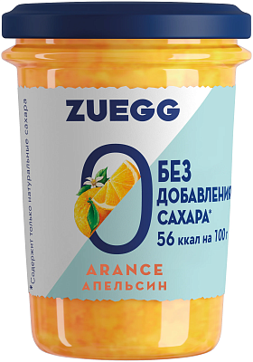 Конфитюр Zuegg Zero Апельсин без сахара ст/б 220гр
