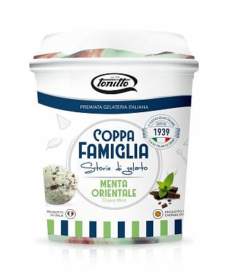 Десерт замороженный Tonitto Итальянское мороженое Мента 500гр