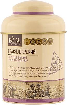 Чай "Краснодарский" Черный с чабрецом и душицей листовой ж/б 90гр