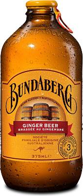 Лимонад Bundaberg  ginger beer имбирный ст/б 375мл